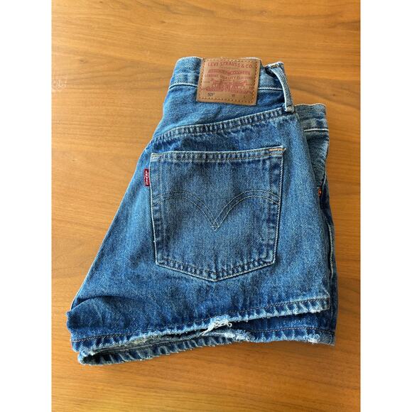 Pre-loved Levi's women‎ premium 501 original shorts W26" - Picture 6 of 9